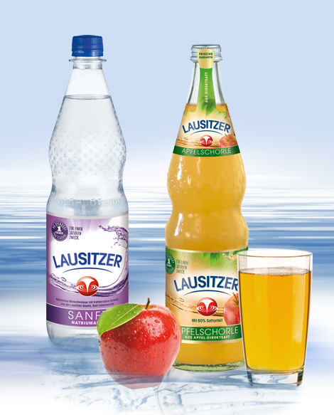 Lausitzer Mineralwasser Sanft & Apfelschorle naturtrüb