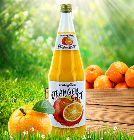 Ernteglück Orangensaft