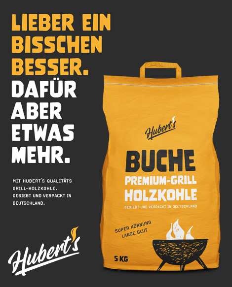 Hubert's Buche Premium Grillholzkohle Hubert's Buche Premium Grillholzkohle