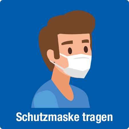 Schutzmaske tragen