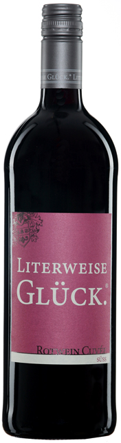 Literweise Glück Rotwein Cuvée Weinhaus Flick