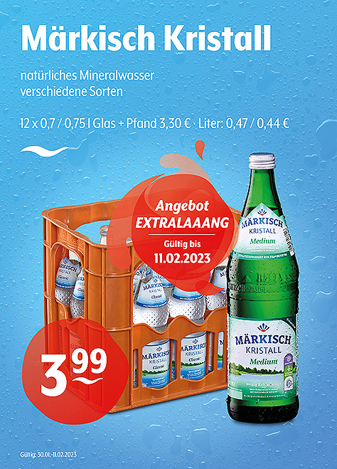 Märkisch Kristall Natürliches Mineralwasser