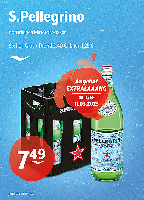 S.Pellegrino Natürliches Mineralwasser