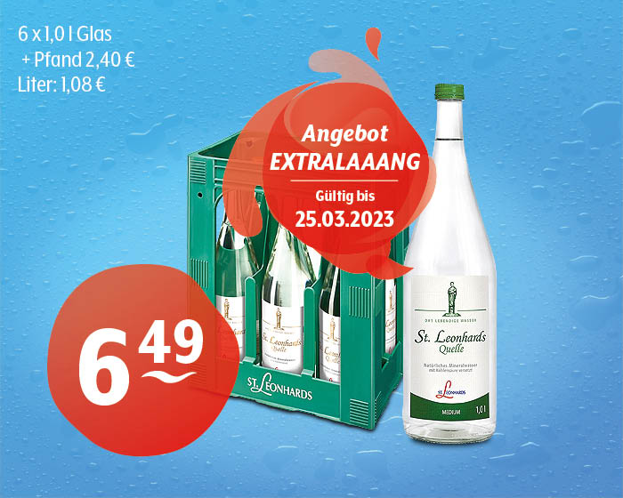 St. Leonhardsquelle Natürliches Mineralwasser