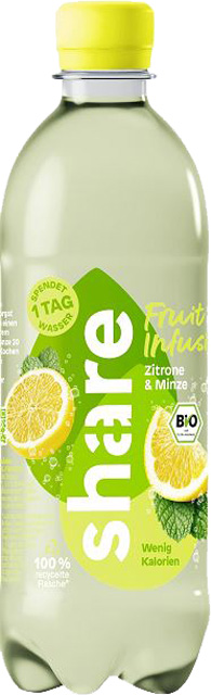 share-bio-fruit-infusion-zitrone-bei-gh Prickelnder Durstlöscher: Fruit Infusion Zitrone und Minze von share