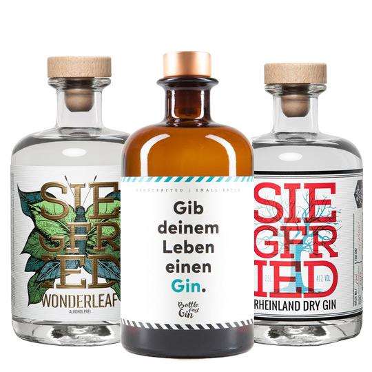 SIEGFRIED und Gib deinem Leben einen Gin. bei GH In den Produkten von SIEGFRIED sorgt etwa Lindenblüte für regionale Besonderheit. Bei Gib deinem Leben einen Gin. ist schon das Etikett ein Hingucker.