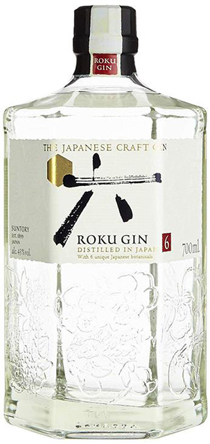 Suntory ROKU GIN-Genuss bei GH Die sechseckige Flasche ist ein Symbol für die sechs wichtigsten japanischen Botanicals im ROKU GIN.