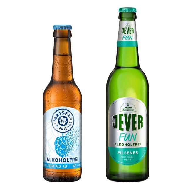 Alkoholfreie Bierauswahl bei GH Geschmack ohne Umdrehungen: Alkoholfreie Bier-Vielfalt bei Getränke Hoffmann