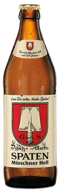 Spaten Münchner Hell bei GH (1) Spaten Münchner Hell in der 0,5-Liter-Flasche bei GH