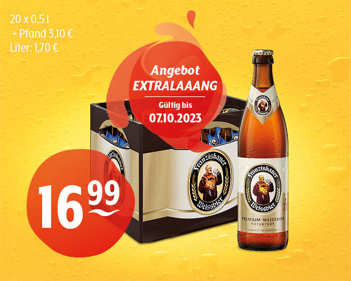 Franziskaner Weißbier | Getränke Hoffmann – Gute Momente. Gute Getränke.