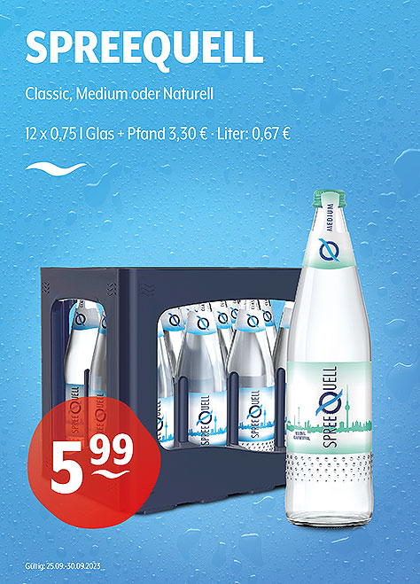 Spreequell Natürliches Mineralwasser