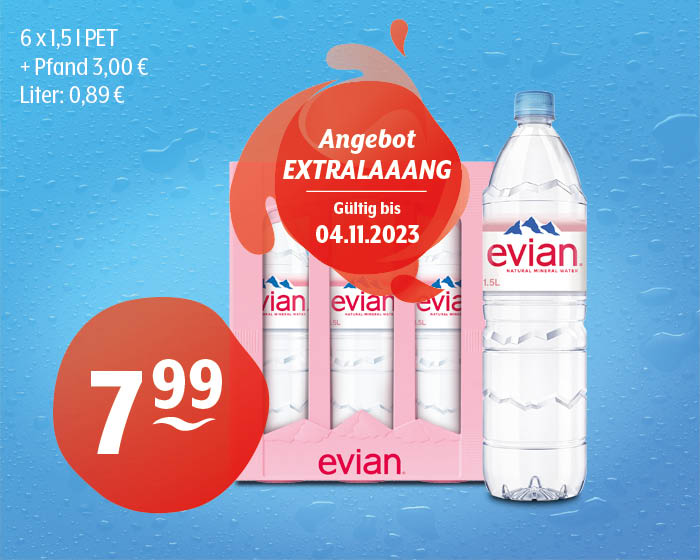 Evian Natürliches Mineralwasser