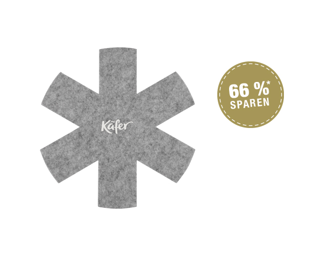 GH-Treueaktion Käfer Topf- und Pfannenschoner-Set 3-teiliges Topf- und Pfannenschonerset von Käfer – 66 % Preisvorteil
