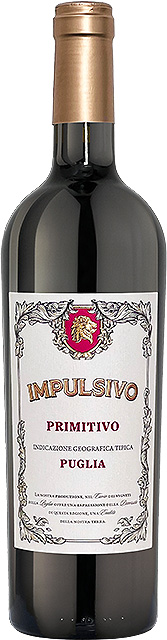 Rotwein Primitivo Puglia – exklusiv bei Getränke Hoffmann Impulsivo Rotwein: Primitivo Puglia in der 0,75 L Flasche