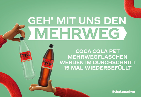 Kampagnen-Motiv von Coca-Cola Mehrweg