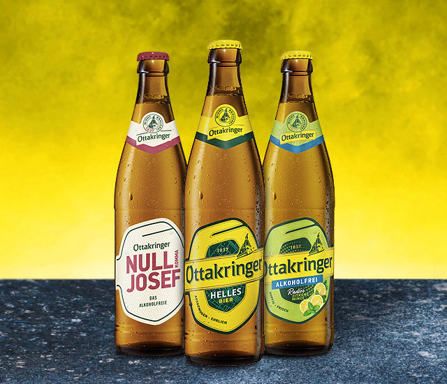 Newcomer Ottakringer-Biere bei GH (1) Ob der Klassiker Ottakringer Helles, das Ottakringer Alkoholfrei Radler Zitrone-Minze oder der Newcomer Null Komma Josef – sie vereinen höchste Braukunst