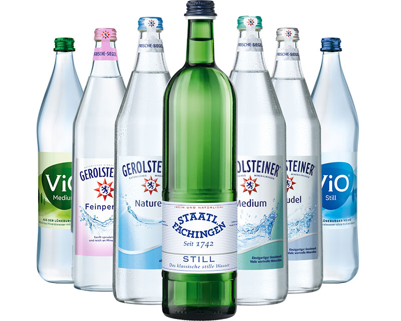 Wasser-Auswahl für Sportler bei GH-1+4.2+H (1) Ob STAATL. FACHINGEN, GEROLSTEINER oder VIO in diversen Sorten – bei GH hast du die Wahl.
