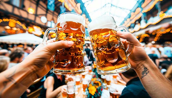 Oktoberfest-Stimmung mit GH erleben (3) Hoch die Maß! Hol dir mit den Oktoberfestbieren von GH die Festzeltstimmung nach Hause.