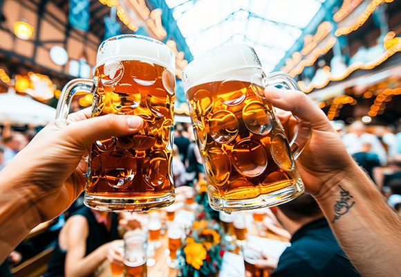 Oktoberfest-Stimmung mit GH erleben (2) Hoch die Maß! Hol dir mit den Oktoberfestbieren von GH die Festzeltstimmung nach Hause.