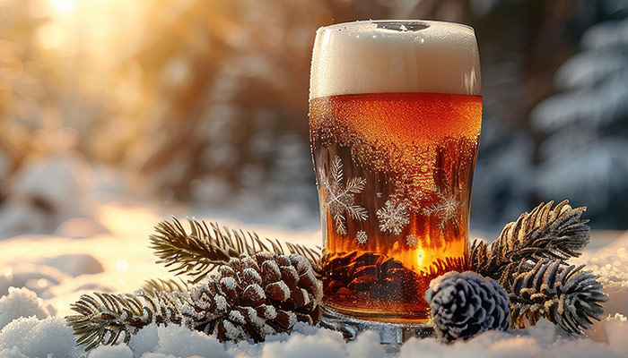 Winterbier-3 Winterbier im Schnee