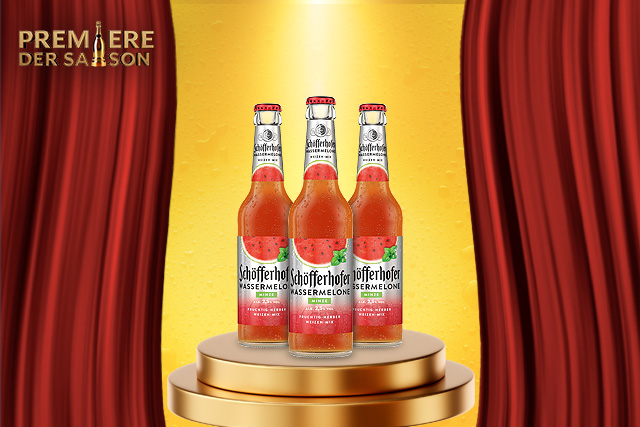 Schöfferhofer Wassermelone Minze als Premiere