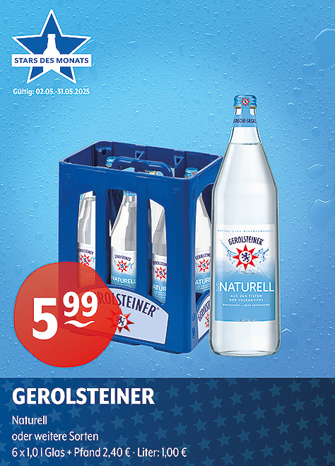 Gerolsteiner Natürliches Mineralwasser