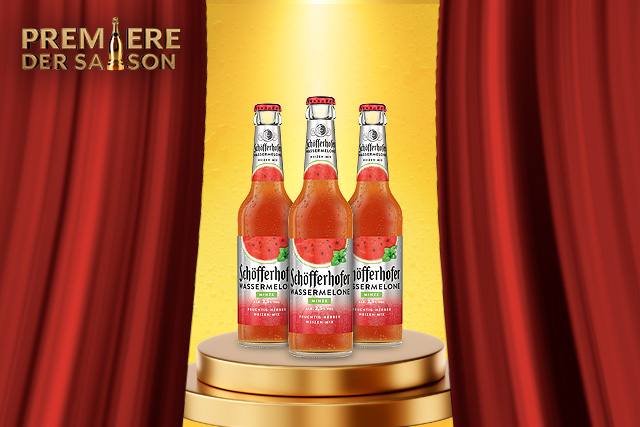 Schöfferhofer Wassermelone Minze - der erfrischendste Sommermoment ist da! Exklusiv bei uns Vorhang auf für unsere Premiere der Saison: Schöfferhofer Wassermelone Minze