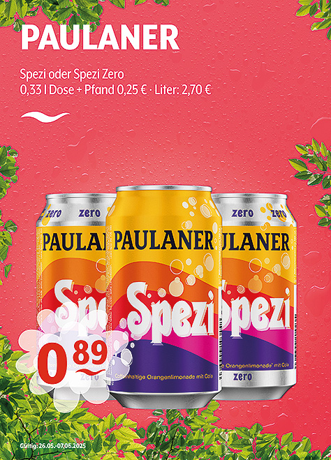 Paulaner Spezi oder Spezi Zero