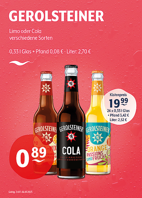 Gerolsteiner Limo & Cola