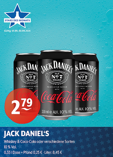 Jack Daniel's Whiskey & Coca-Cola Premix