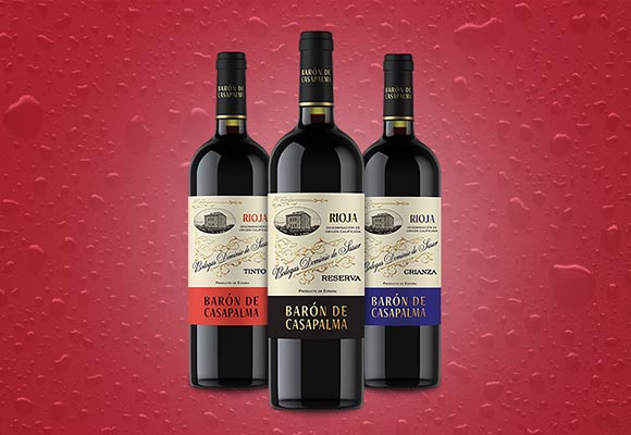 Weinflaschen von Barón de Casapalma