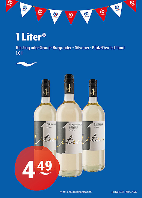 1 Liter Wein