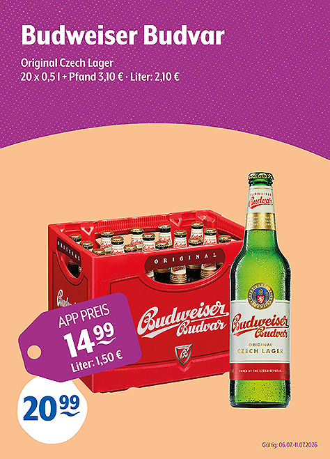 Budweiser Budvar Original Czech Lager