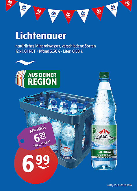 Lichtenauer Natürliches Mineralwasser