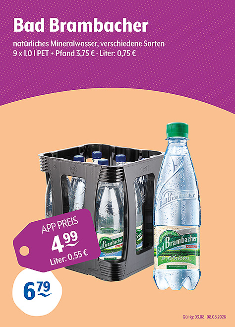 Bad Brambacher Natürliches Mineralwasser
