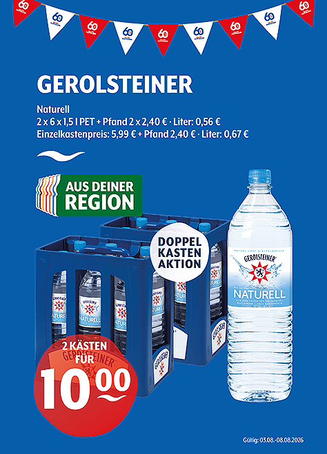 Gerolsteiner Natürliches Mineralwasser