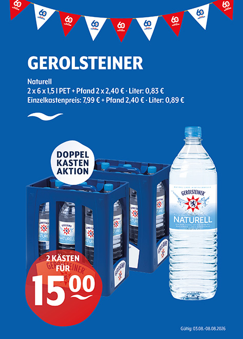 Gerolsteiner Natürliches Mineralwasser