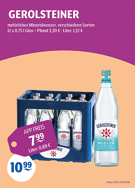 Gerolsteiner Natürliches Mineralwasser