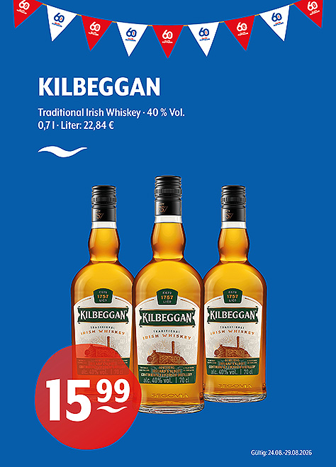Kilbeggan Traditional Irish Whiskey