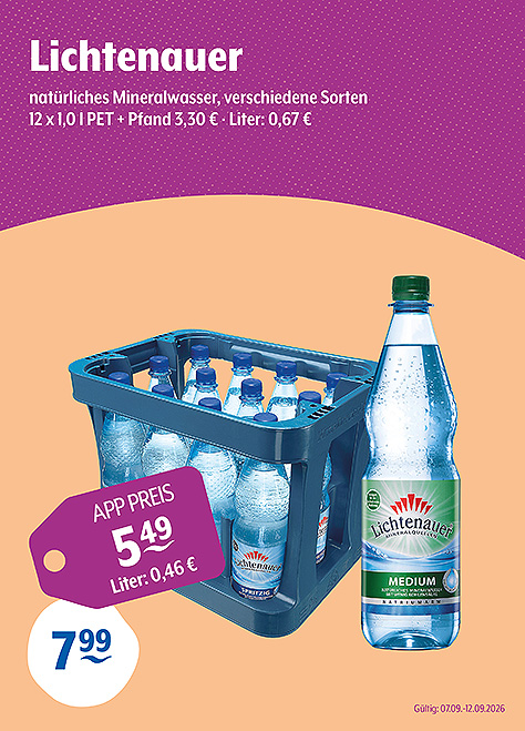 Lichtenauer Natürliches Mineralwasser