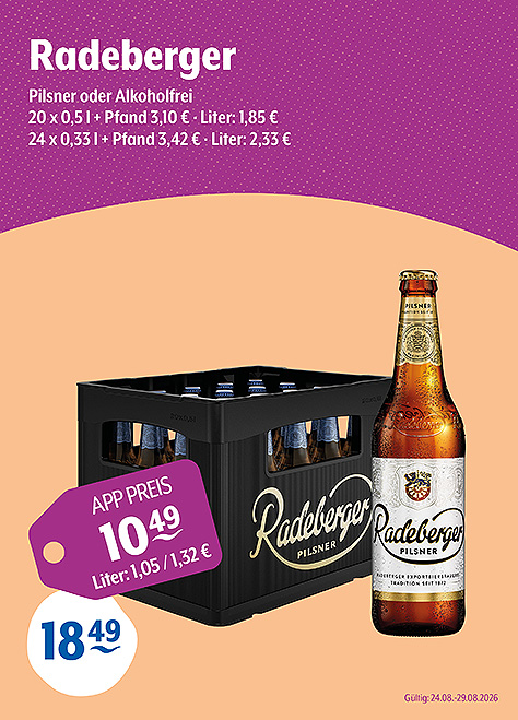 Radeberger Pilsner & Pilsner Alkoholfrei