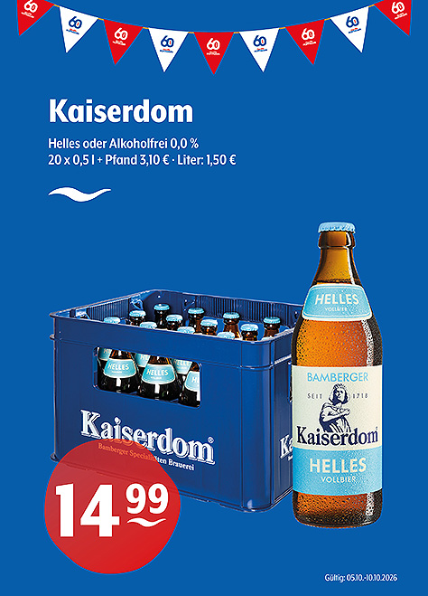 Kaiserdom Helles oder Alkoholfrei 0,0 %