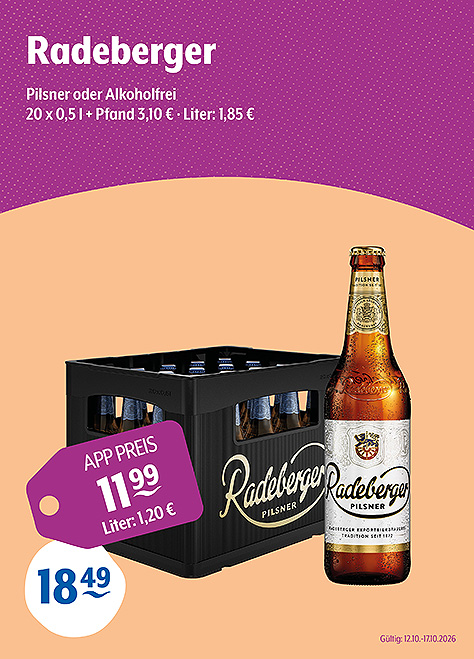 Radeberger Pilsner & Pilsner Alkoholfrei