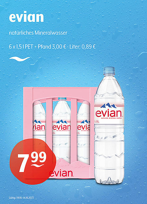 Evian Natürliches Mineralwasser