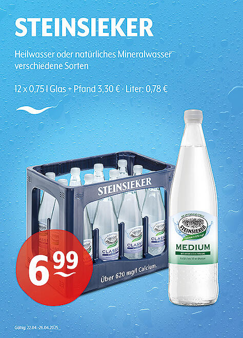 Steinsieker Natürliches Mineralwasser