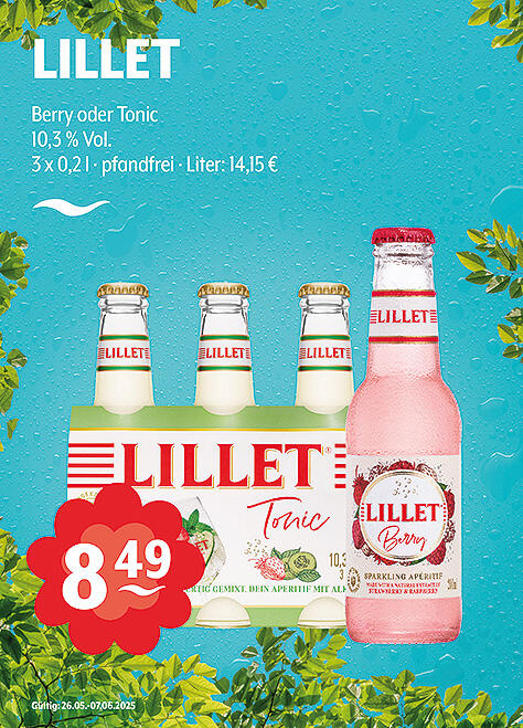 Lillet Berry oder Tonic