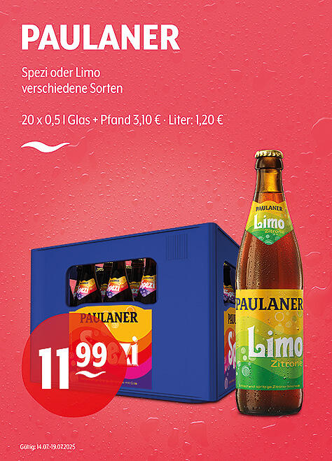 Paulaner Spezi oder Limo