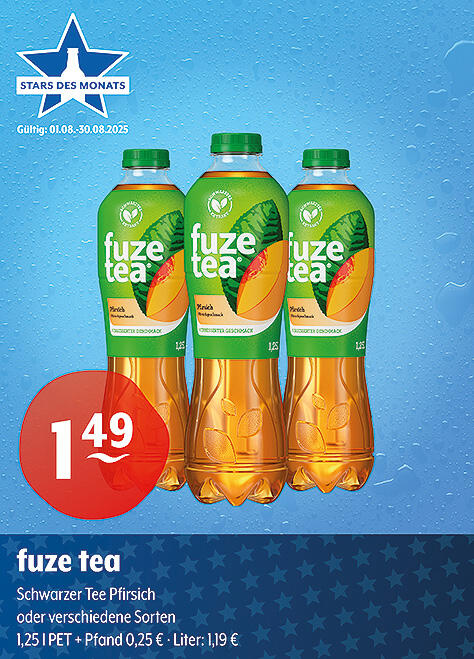 Fuze Tea Schwarzer Tee Pfirsich