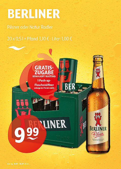 Berliner Pilsner und Natur Radler