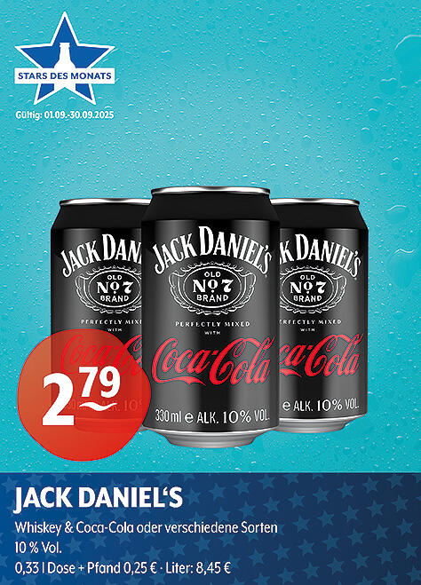 Jack Daniel's Whiskey & Coca-Cola Premix